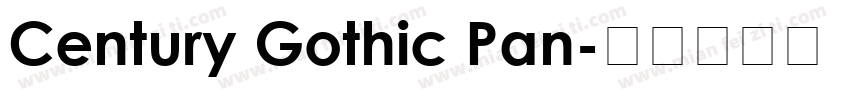 Century Gothic Pan字体转换